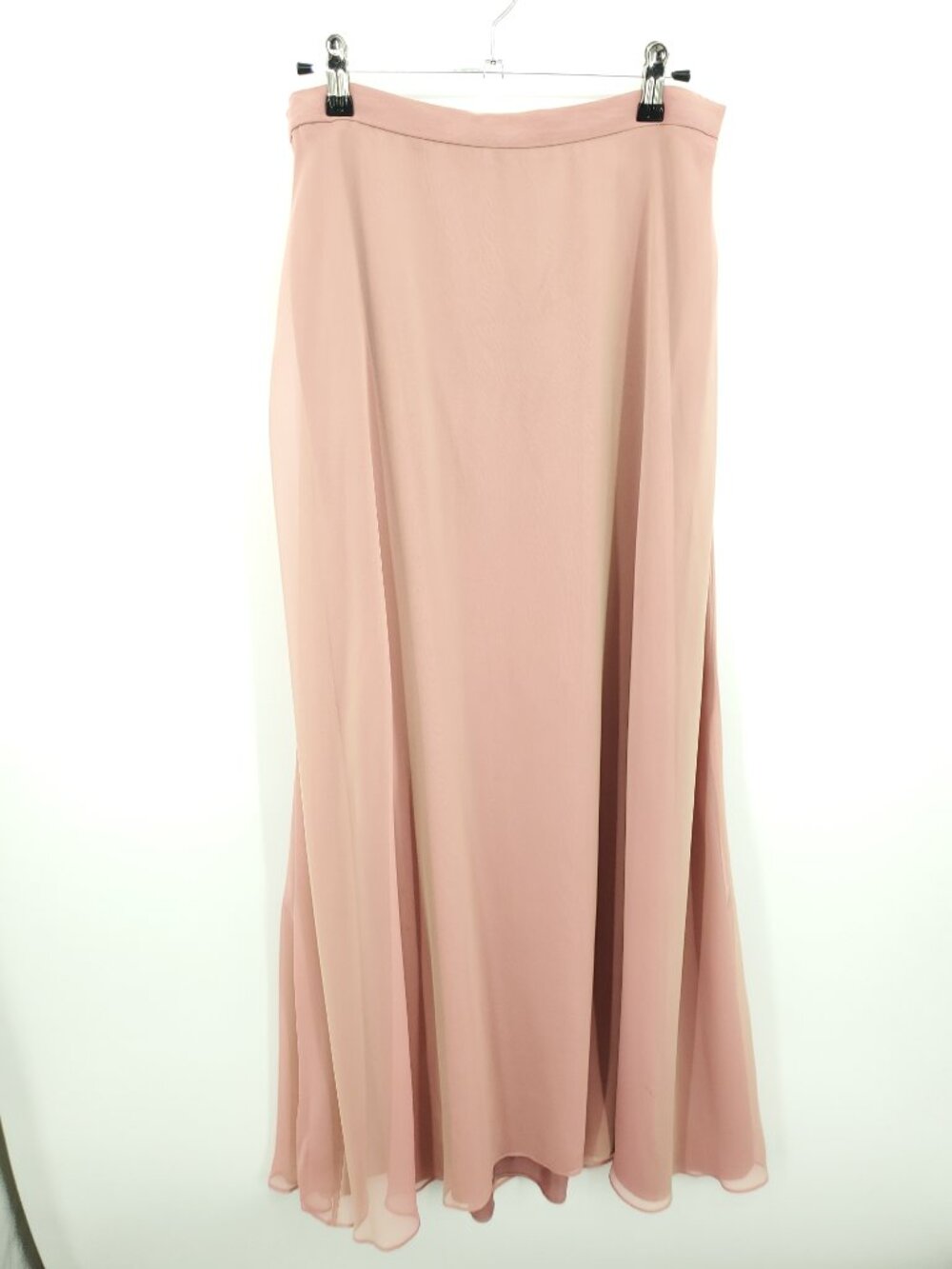 VTG 90s/Y2K Michaelangelo Dusty Rose Chiffon Maxi Skirt Size 10
